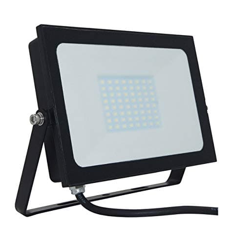 Image of Phoebe LED Floodlight 50W Atlas-Mini IP65 (200W Equivalent) 4000K Cool White Black 4000lm Floodlights Security External Outdoor Weatherproof Light
