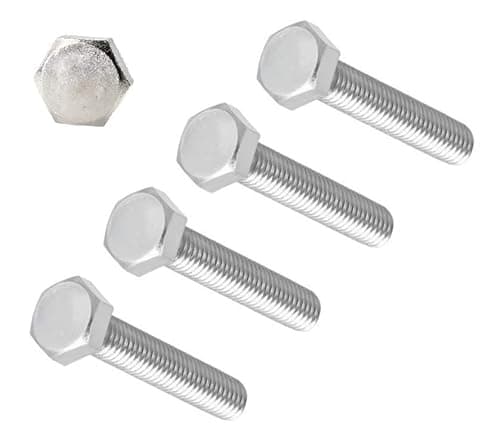Image of TERF® M12 X 25mm Hex Bolts Fully Threaded Set Screw M12 (12mm) X 25mm Hex Head Cap Hexagonal Bolts - Pack of 4