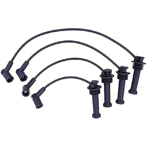 Image of Ignition Cable, 4PCS Spark Plug Ignition Lead Wire Set, Spark Plug Wire for Ford C max Mk2 Focus Mk3 Mondeo Mk4 Fiesta Mk5 C30 S40 V50 Mazda 2 1335377 Volvo C30 533