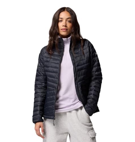 Image of Columbia Women's Powder Pass Jacket, Puffer Jacket, Black, Medium