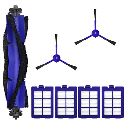 Image of Auoiian X8 Filters & Replacement Parts Kit for Eufy RoboVac X8 / X8 Hybrid – Washable & Reusable, 1 Roller Brush, 2 Side Brushes, 4 HEPA Filters – Compatible with Eufy X8 Robot Vacuum Cleaner