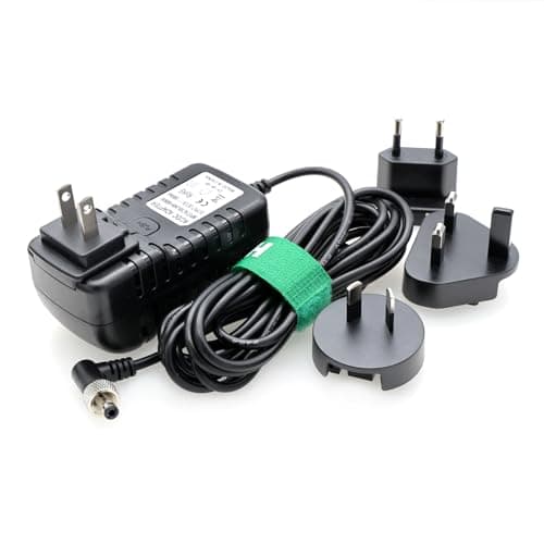 Image of HangTon 12V Locking DC Power Adapter Right Angle for Blackmagic Video Assist Monitor Studio Camera 6K 4K Plus G2, Atomos Ninja V, Hollyland Mars 400s, SmallHD 702 Video Wireless Transmission