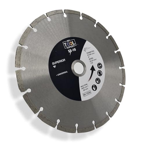 Image of 230mm Diamond Cutting Discs for Angle Grinder, SX-10 Superior Diamond Cutting Blade For Masonry, Concrete, Paving Slabs, Bricks