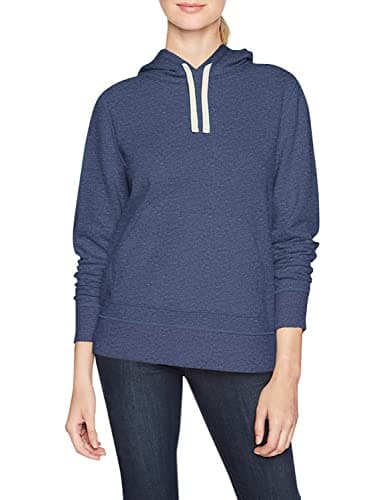 Image of Amazon Essentials Women's Regular-Fit Fleece Pullover Hoodie (Available in Plus Size), Navy Heather, M