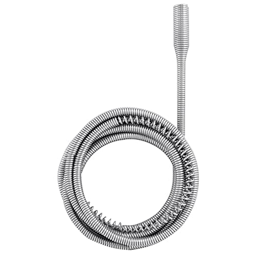 Image of Dekton Drain Cleaner- Fully Plates Steel Probe with Corkscrew end| Integrated Handle for Easy unblocking of drains| 6mm Diameter Spring| 1.8M Long| Made from Spring Steel | Compact and Convenient.