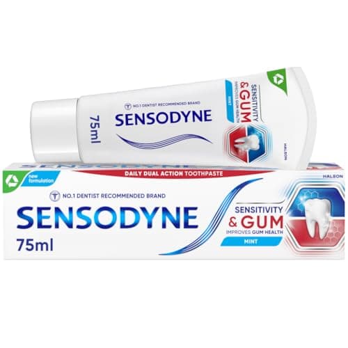 Image of Sensodyne Toothpaste Sensitivity & Gum, Sensitive Toothpaste for Sensitive Teeth and Gum Problems, Mint Flavour, 75ml
