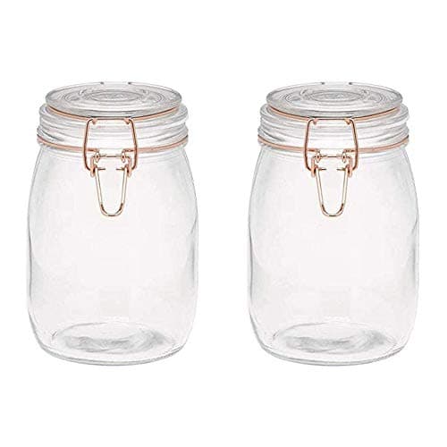 Image of Tala Copper Wire Cliptop Terrine Storage Jar with Silicone Seal 1000ml (Pack of 2)