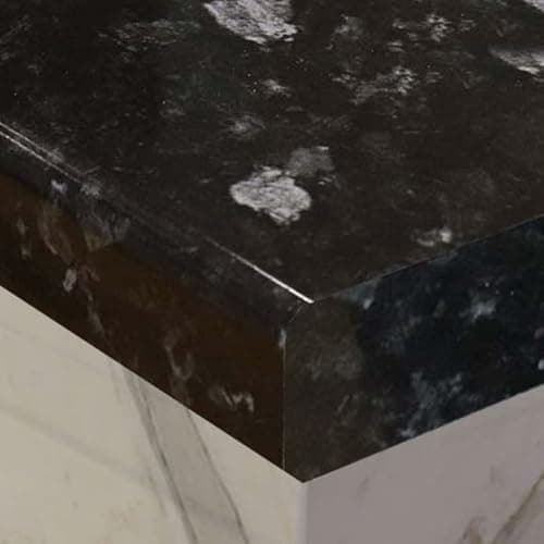 Image of Black Granite Laminated Kitchen Worktop 1.5m x 600mm x 28mm, Waterproof Easy to Instal Oak Laminated Countertops