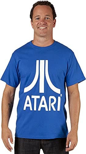 Image of Atari Logo Royal Blue Adult T-Shirt (Adult Small)