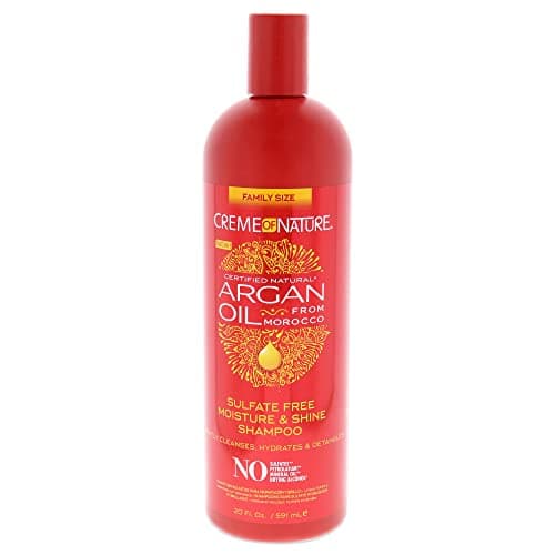 Image of Creme of Nature Pro Moisturising/Shine Shampoo with Argan, Sulphate- Free, White, 591 ml (Pack of 1)