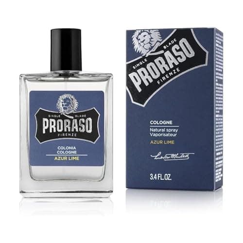 Image of Proraso Cologne, Azur Lime, 100ml, Men's Fragrance with Citrussy and Fresh Notes, Made in Italy