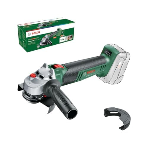Image of Bosch Cordless Small Angle Grinder UniversalGrind 18V-75 (Without Battery; 18 Volt System; for Grinding, Cutting, Brushing and Sanding of Various Materials; 115mm Diameter; in Carton Packaging)