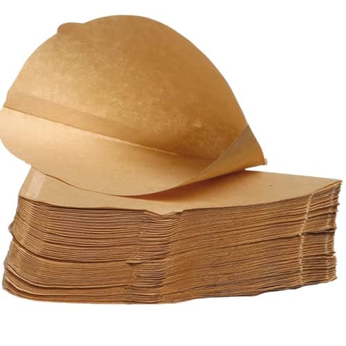 Image of Quailitas Unbleached Coffee Filter Papers [Pack of 100] – Size 4, Natural Paper Coffee Filters for Pour Over/Drip Coffee Maker, Disposable Cone Filter Paper, Hot Pressed, Biodegradable