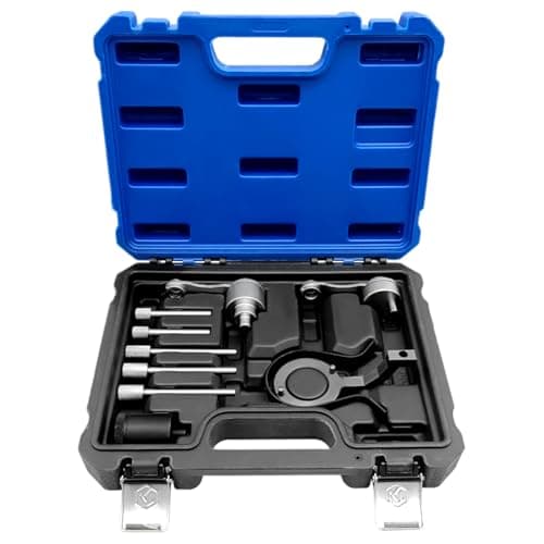 Image of ZKTOOL Camshaft Alignment Flywheel Locking Timing, Camshaft Pulley Timing Tool, Compatible with Land Rover Range Rover Jaguar 2.7 3.0 5.0 V6 306DT Diesel Engine, Timing Chain Tool, 303-1116, 303-1117
