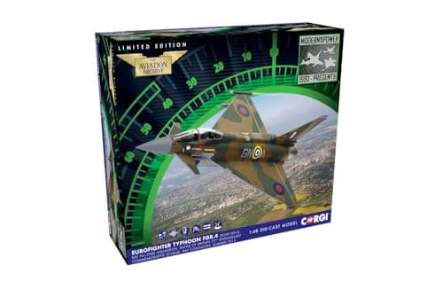 Image of Corgi AA29001 Eurofighter Typhoon FGR4 ZK349 GN-A RAF No29 R Squadron Diecast Model