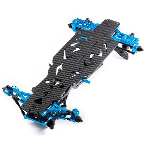 Image of RC Components Parts For Sakura D5 1/10 Metal CF Chassis Frame Assembled Set MR Middle Engine Rear Drive Upgrade Parts Accessories Replace(Type A)