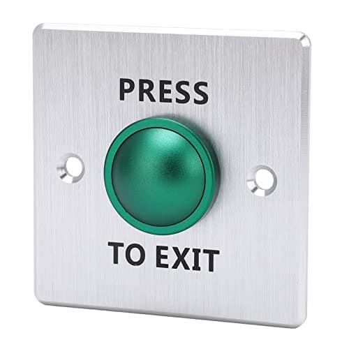 Image of Sonew -Duty Stainless Steel Push-to-Exit Button for Access Control Systems – NO/NC/COM Door Release Switch, 12–24V DC Compatible