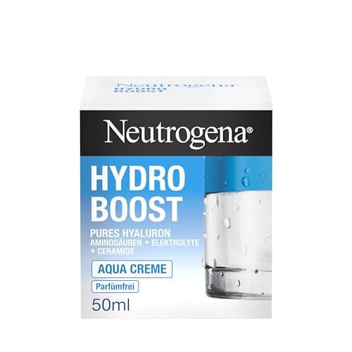 Image of Neutrogena Hydro Boost Aqua Cream, Fragrance-Free Face Cream with Hyaluronic Acid, Amino Acids, Electrolytes and Ceramides, Intensive Face Care for Smooth and Smooth Skin 50 ml