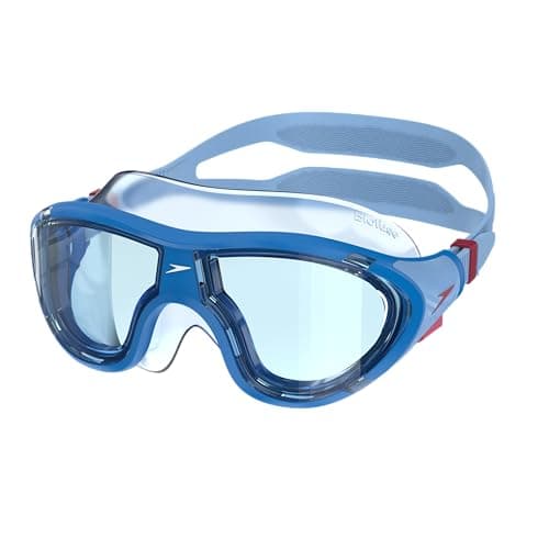 Image of Speedo Unisex-Youth Biofuse Mask | Dive | Swim | Ergonomic Design | Open Water | Leak Free Goggles, BLUE, 6-12