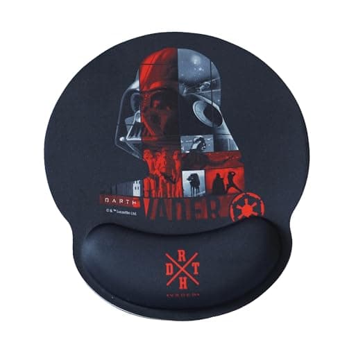 Image of WONDEE Star Wars Darth Vader Mouse Gel Pad, Non-Slip Wrist Rest