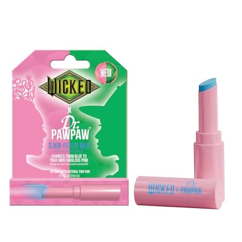 Image of Dr.PAWPAW x WICKED Color Changing Lip Balm 3g, Blue to Pink Pawpaw Balm, Hydrating and Nourishing Vegan Lip Care with Magical Finish