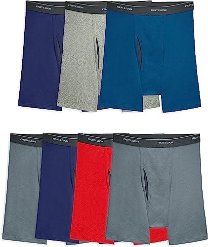Image of Fruit of the Loom Men's Coolzone Boxer Briefs (Assorted Colors), 7 Pack - Assorted Colors, Large