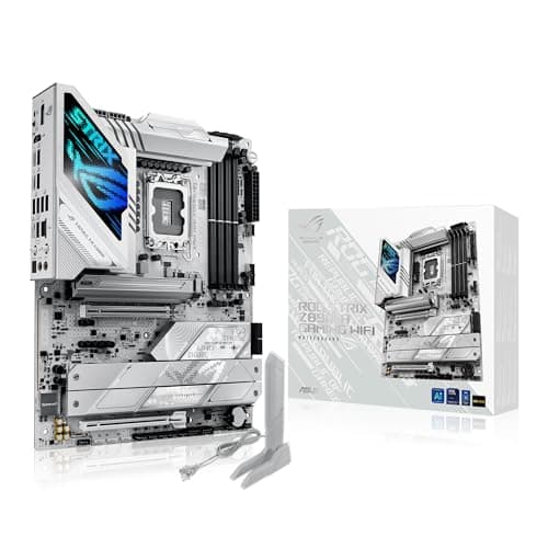 Image of ASUS Intel ROG Strix Z890-A Gaming WiFi ATX motherboard, 16+1+2+2 power stages, DDR5 slots, PCIe 5.0 w/ full support for next-gen GPUs, five M.2 slots, WiFi 7, AI Overclocking, AI Networking II