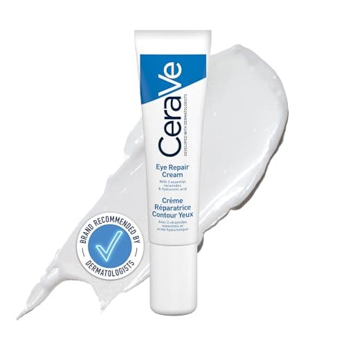 Image of CeraVe Eye Repair Cream With 3 Essential Ceramides, Hyaluronic Acid, MVE Technology, Ultra-Lightweight For Dark Circles, Puffiness, Suitable for Dry, Sensitive, & Eczema-Prone Skin, 14ml