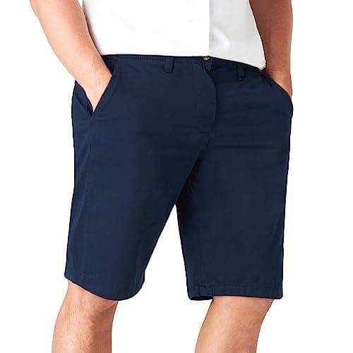Image of CityComfort Mens Shorts with Pockets 100% Cotton Chino Shorts Summer Essentials Lightweight Smart Casual Work Holiday (Navy, 3XL)