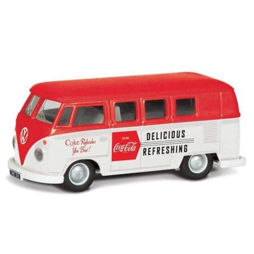 Image of Corgi Diecast Model Cars - CC02733 Coca Cola Late 1960's VW Camper - Men, Women & Kids Souvenir Gifts from UK - Small Die Cast Toy Car Models for Boys, Gift for Motor Enthusiasts