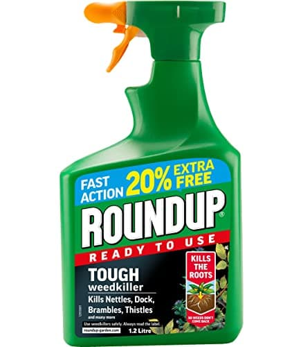 Image of 1.2L Round Up Tough Weedkiller Kills Nettles, Dock, Brambles, Thistles, Weeds Down to the Roots