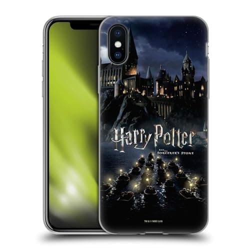 Image of Head Case Designs Officially Licensed Harry Potter Castle Sorcerer's Stone II Soft Gel Case Compatible With Apple iPhone X/iPhone XS