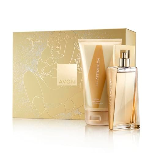 Image of Avon Attraction for Her Two Piece Gift Set with Eau de Parfum 50ml Body Lotion 150ml in a Gift Box