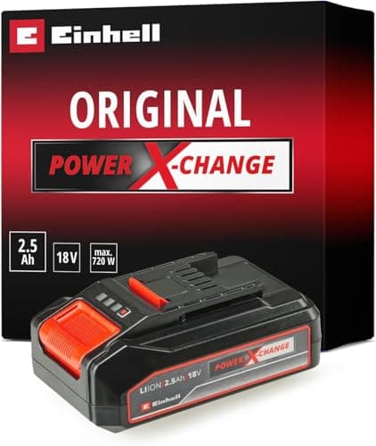 Image of Einhell Power X-Change 18V, 2.5Ah Lithium-Ion Battery - Universally Compatible With All Einhell PXC Power Tools And Garden Machines