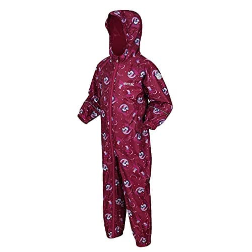 Image of Regatta Peppa Pobble Unisex Baby Snow Suit, Raspberry Radiance, 12 Months