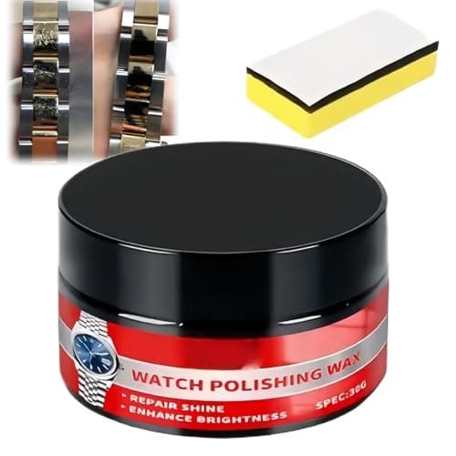 Image of Watch Polishing Kit & Metal Cleaner,All-in-One Glass,Plastic,Stainless Steel Scratch Remover,Repair for Watches,Restores Gloss,Fills Micro-Scratches,Prevents Oxidation,Portable Design With Sponge