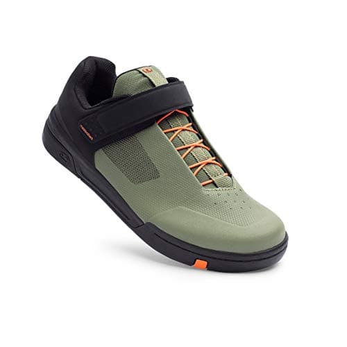Image of Crankbrothers Stamp Speed Lace Cycling Shoes, Green/Black/Orange, UK 8 / EU 42