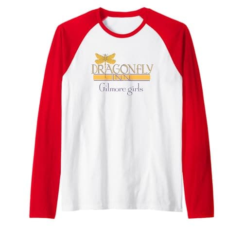 Image of Gilmore Girls Dragonfly Inn Raglan Baseball Tee
