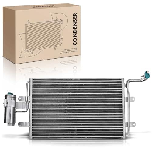 Image of Frankberg AC Condenser Air Conditioning Compatible with A3 8L1 1996-2003 TT 8N3 8N9 1998-2006 Leon 1M1 1999-2006 Octavi.a 1U2 1U5 1998-2010 Bor.a 1J2 1J6 1998-2013 Replace# 1J0820413B