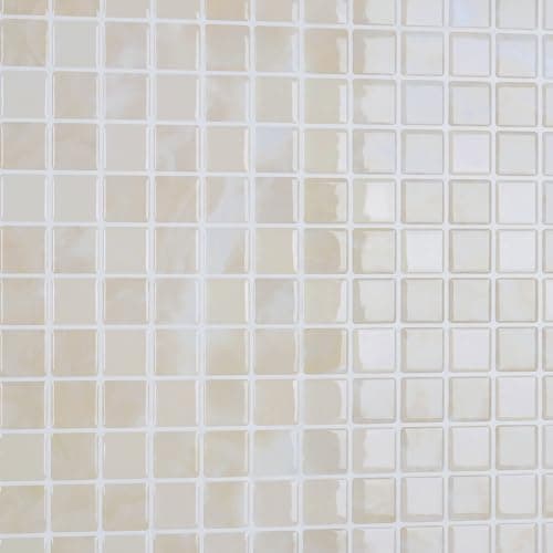 Image of CRE8TIVE Beige Mosaic Self Adhesive Wall Tiles Splashback for Kitchen Marble Effect Waterproof Stick on Tiles Bathroom Tile Stickers Peel and Stick Tile for Fireplace 4 PCS 30.5cm x 30.5cm