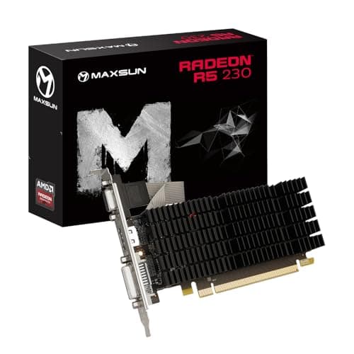 Image of maxsun AMD R5 230 Computer Graphics Card, 2G GDDR3, HDMI VGA DVI Low Profile Ready Video Card (R5 230 2G)