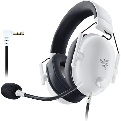 Image of Razer BlackShark V2 X Gaming Headset 7.1 Surround Sound 50mm Driver Memory Foam Padding for PC Mac PS4 PS5 Switch Xbox One Xbox Series X|S Mobile Phone 3.5mm Jack White