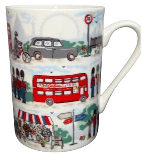 Image of Cath Kidston London Transport Red Bus Black Cab Stanley Mug