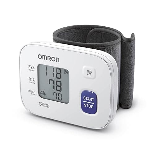 Image of OMRON RS1 Automatic Wrist Blood Pressure Monitor, clinically validated, Blood Pressure Machine with Preformed Cuff 13.5-21.5 cm, Accurate Measurement, Cuff Wrap Guide