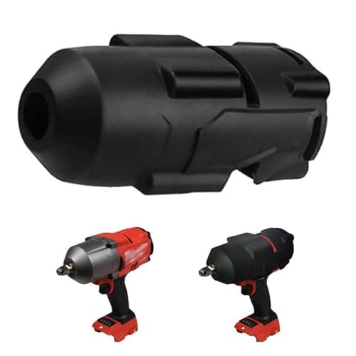 Image of GIONAR High Torque Impact Wrench Boot for Milwaukee M18, Protective Rubber Boot Cover for M18 1/2" Fuel Impact Wrench 2767-20/2863-20 (Black)