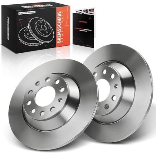 Image of Frankberg Brake Disc Set incl. 2x Discs Rear Solid Ø302mm Compatible with A6 Avant 4F5 A6 4F2 Replace# 4F0615601E