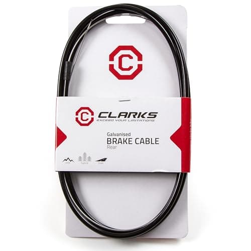 Image of Clarks Cycle Systems Galvanised Road/MTB Brake Inner & Outer Cable Kit, Black, Single Cable