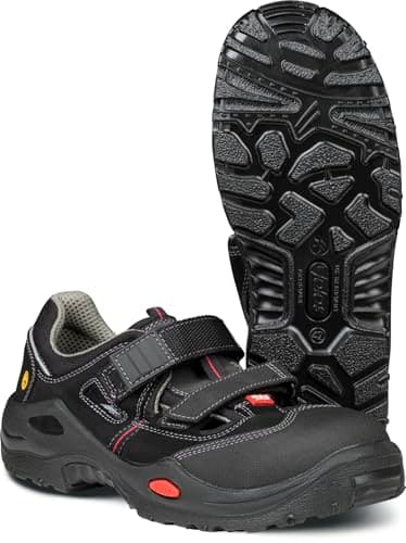 Image of Ejendals 1605-47 Size 47 "Jalas 1605 E-Sport" Safety Sandals - Black/Grey/Red