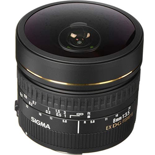 Image of Sigma 485101 8mm f3.5 Circular Fisheye EX DG For Canon Digital & Flim SLR Cameras, black