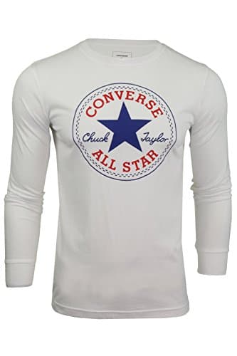 Image of Converse Boy's Chuck Patch Ls T-Shirt, White, 2/3 Years